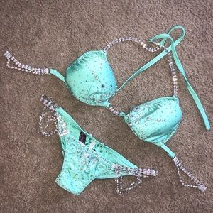 Brand new Swarovski crystal competition bikini